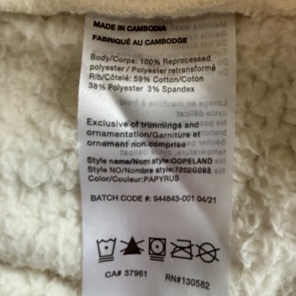 super soft Woods Copeland polar fleece cowl neck size M - Picture 10 of 11